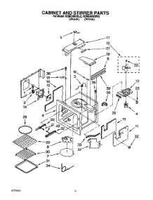 03 - Cabinet And Stirrer, Optional parts for Kitchenaid Oven KEMS306XWH2 from AppliancePartsPros.com