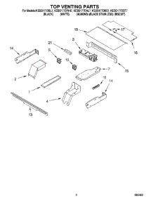 05 - Top Venting Parts, Optional Parts parts for Kitchenaid Oven KEBS177DBL7 from AppliancePartsPros.com