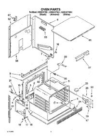 04 - Oven, Lit / Optional parts for Kitchenaid Oven KEBS107YWH1 from AppliancePartsPros.com