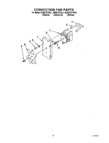 06 - Convection Fan parts for Kitchenaid Oven KEBS107YWH1 from AppliancePartsPros.com