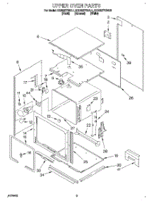 02 - Upper Oven parts for Kitchenaid Oven KEBS277BAL1 from AppliancePartsPros.com