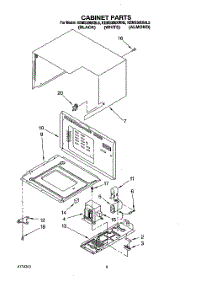 05 - Cabinet parts for Kitchenaid Oven KEMS306XBL5 from AppliancePartsPros.com