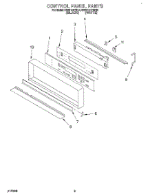 02 - Control Panel, Literature parts for Kitchenaid Oven KEBI141YBL4 from AppliancePartsPros.com