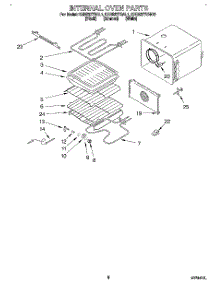 06 - Internal Oven parts for Kitchenaid Oven KEBS277BBL1 from AppliancePartsPros.com