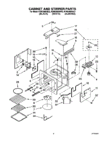 03 - Cabinet And Stirrer, Optional parts for Kitchenaid Oven KEMS306XAL5 from AppliancePartsPros.com