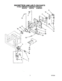 04 - Magnetron And Air Flow parts for Kitchenaid Oven KEMS306XAL5 from AppliancePartsPros.com