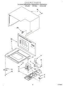 05 - Cabinet parts for Kitchenaid Oven KEMS306XWH3 from AppliancePartsPros.com