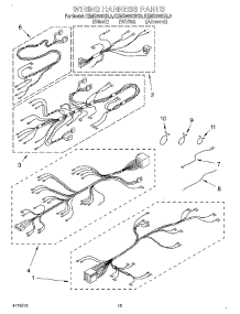 09 - Wiring Harness parts for Kitchenaid Oven KEMS306XWH3 from AppliancePartsPros.com