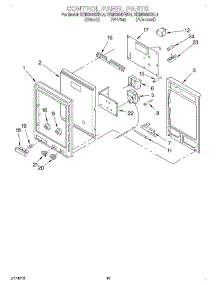 07 - Control Panel parts for Kitchenaid Oven KEMS306XAL4 from AppliancePartsPros.com