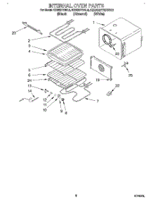 06 - Internal Oven parts for Kitchenaid Oven KEBS277BBL0 from AppliancePartsPros.com