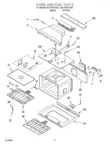 02 - Oven And Fan parts for Kitchenaid Oven KEBN100YWH0 from AppliancePartsPros.com