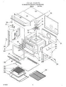 03 - Oven parts for Kitchenaid Oven KEBN100YWH0 from AppliancePartsPros.com