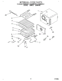 02 - Internal Oven parts for Kitchenaid Oven KEBS208BWH1 from AppliancePartsPros.com