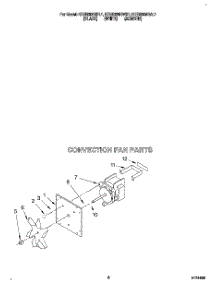 05 - Convection Fan parts for Kitchenaid Oven KEBS208BWH1 from AppliancePartsPros.com