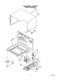 06 - Cabinet parts for Kitchenaid Oven KEMS306XBL0 from AppliancePartsPros.com