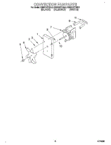 06 - Convection Fan parts for Kitchenaid Oven KEBS107YBL3 from AppliancePartsPros.com
