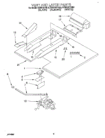 03 - Vent And Latch parts for Kitchenaid Oven KEBS107YAL3 from AppliancePartsPros.com