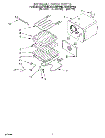 05 - Internal Oven parts for Kitchenaid Oven KEBS107YAL3 from AppliancePartsPros.com