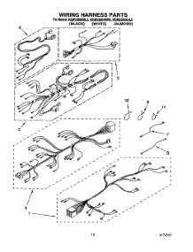 09 - Wiring Harness parts for Kitchenaid Oven KEMS306XWH5 from AppliancePartsPros.com