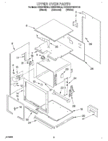 02 - Upper Oven parts for Kitchenaid Oven KEBS278BBL0 from AppliancePartsPros.com