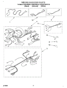 08 - Wiring Harness parts for Kitchenaid Oven KEBS278BBL0 from AppliancePartsPros.com