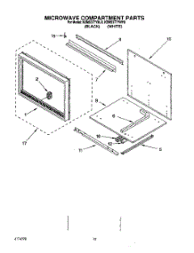 07 - Microwave Compartment parts for Kitchenaid Oven KEMS377YWH0 from AppliancePartsPros.com