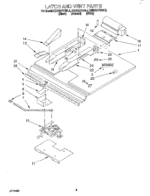 07 - Latch And Vent parts for Kitchenaid Oven KEBS277BWH2 from AppliancePartsPros.com