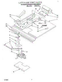 05 - Latch And Vent parts for Kitchenaid Oven KEBS276BBL0 from AppliancePartsPros.com