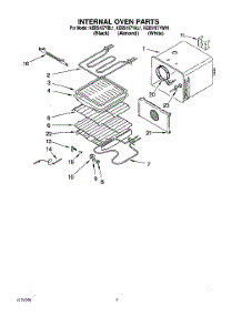 05 - Internal Oven parts for Kitchenaid Oven KEBS107YAL1 from AppliancePartsPros.com