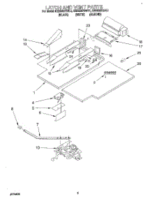03 - Latch And Vent parts for Kitchenaid Oven KEBS207BAL1 from AppliancePartsPros.com