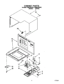05 - Cabinet parts for Kitchenaid Oven KEMS306XBL2 from AppliancePartsPros.com