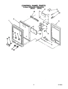 07 - Control Panel parts for Kitchenaid Oven KEMS306XBL2 from AppliancePartsPros.com