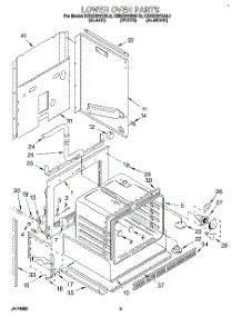 02 - Lower Oven parts for Kitchenaid Oven KEBS207BWH0 from AppliancePartsPros.com
