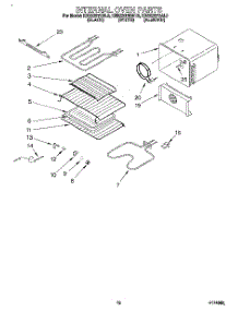 07 - Internal Oven parts for Kitchenaid Oven KEBS207BWH0 from AppliancePartsPros.com