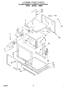 04 - Lower Oven parts for Kitchenaid Oven KEBS277BWH1 from AppliancePartsPros.com