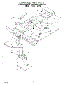 07 - Latch And Vent parts for Kitchenaid Oven KEBS277BWH1 from AppliancePartsPros.com