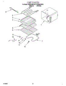05 - Unit parts for Kitchenaid Oven KEBS246BBL0 from AppliancePartsPros.com