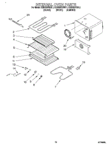 07 - Internal Oven parts for Kitchenaid Oven KEBS207BBL1 from AppliancePartsPros.com