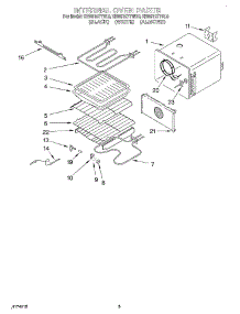04 - Internal Oven parts for Kitchenaid Oven KEBS107YAL0 from AppliancePartsPros.com