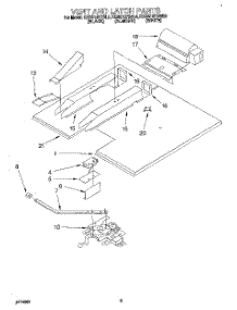 03 - Vent And Latch parts for Kitchenaid Oven KEBS107BWH0 from AppliancePartsPros.com