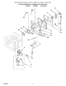 04 - Magnetron And Airflow parts for Kitchenaid Oven KEMS306XAL3 from AppliancePartsPros.com