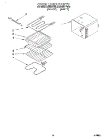 07 - Oven Liner parts for Kitchenaid Oven KEBI241YBL3 from AppliancePartsPros.com
