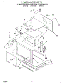 04 - Lower Oven parts for Kitchenaid Oven KEBS278BAL0 from AppliancePartsPros.com