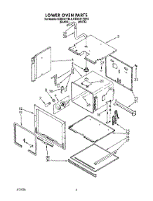 04 - Lower Oven parts for Kitchenaid Oven KEBI241YBL0 from AppliancePartsPros.com