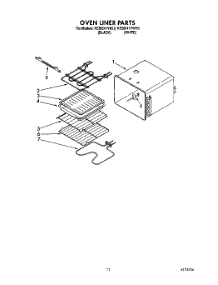 07 - Oven Liner parts for Kitchenaid Oven KEBI241YBL0 from AppliancePartsPros.com