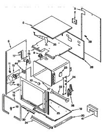 Upper Oven parts for Kitchenaid Wall Oven KEBS227BAL0 from AppliancePartsPros.com