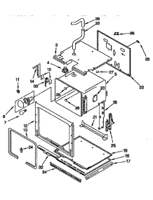 Lower Oven parts for Kitchenaid Wall Oven KEBS227BAL0 from AppliancePartsPros.com