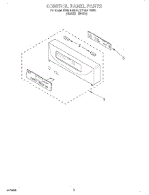 02 - Control Panel, Literature parts for Kitchenaid Oven KEBI141DWH1 from AppliancePartsPros.com