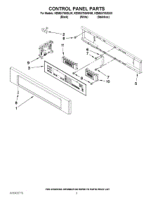 02 - Control Panel Parts parts for Kitchenaid Wall Oven KEMS378SSS05 from AppliancePartsPros.com