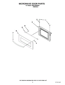 08 - Microwave Door Parts parts for Kitchenaid Wall Oven KEHU309SSS04 from AppliancePartsPros.com